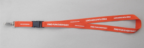 Premium screen printed polyester safety neck lanyards for corporate branding promotion,