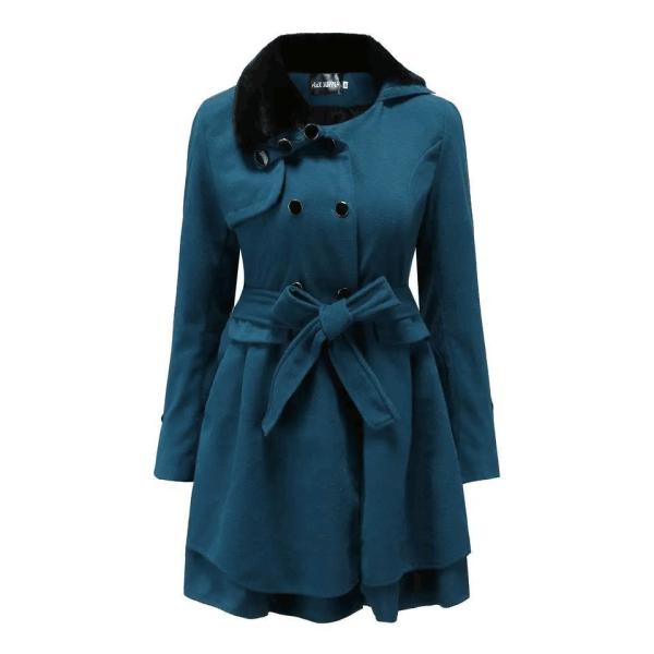 Plus Size Women′s Coats, Autumn Winter Ladies Trench Long Fur Puffer Girls Coat Jacket for Women