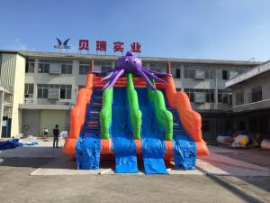 China Fold Stiching Inflatable Water Slide Amusement Playground Equipment Park wholesale