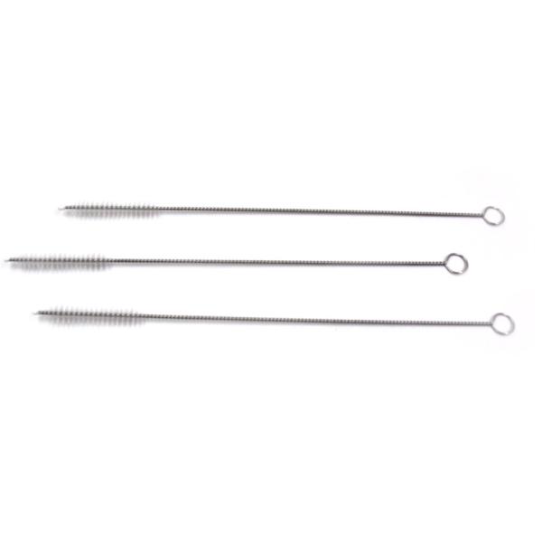 Quality Drinking Straw Nylon Pipe Cleaning Brushes Wear Resistant Stainless Steel Handle for sale