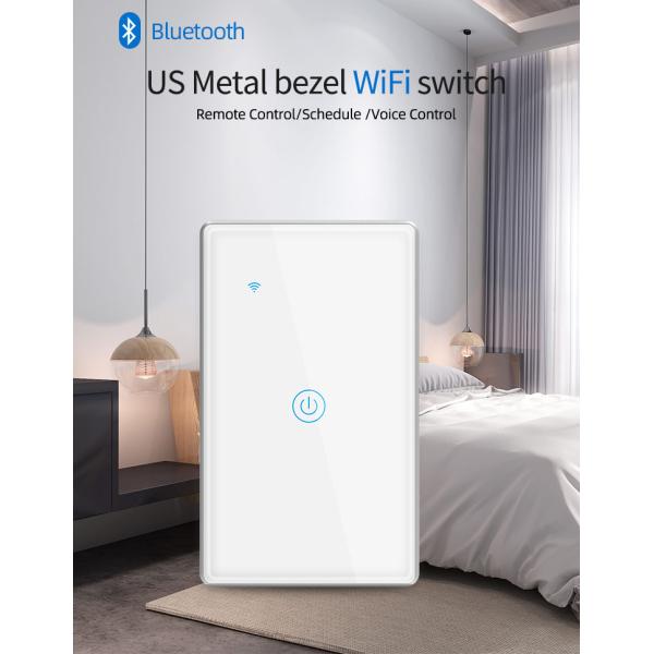 802.11B/G/N Tuya Wifi Dimmer Metal Frame Tuya Smart Dimmer Switch WIFI BLE