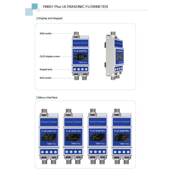TM601 Plus Clamp-on Ultrasonic Flowmeter for Agricultural Irrigation Flow Monitoring
