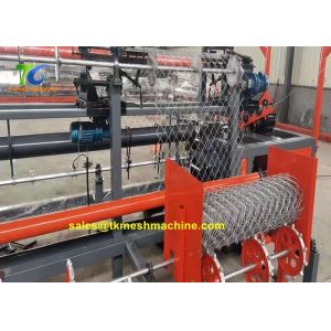 Galvanized Wire Cyclone 415v Chain Link Fence Machine