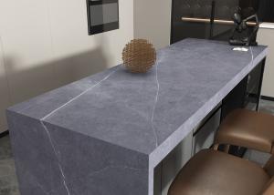China Gray Full Body Sintered Stone Slab 800x2600mm AAA Grade wholesale