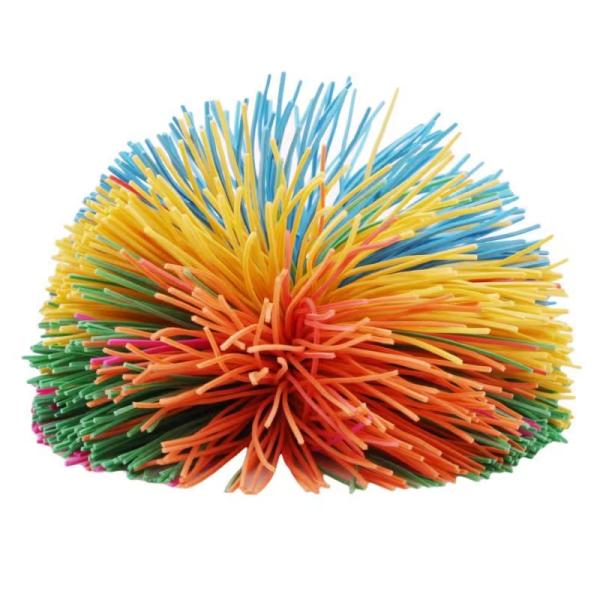 Colorful Monkey Stress Ball Silicone Fluffy Ball Stringy Silicone Koosh Ball