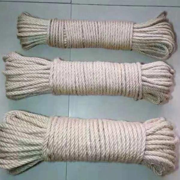 Macrame Cord 5mm Cotton 3 Strands Rope Twine for Various Applications Length 0-10000m