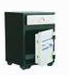 Quality 700Lsmall Bank Cash Deposit Fire Resistant fireproof Safe box with 1 Combination Lock + 1 Key + 1 Drawer for sale