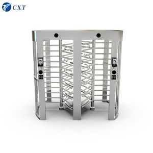 China Stainless Steel Full Height Turnstile with 90 Degree Partition Angle and IP65 Rating for Secure Access Control on sale