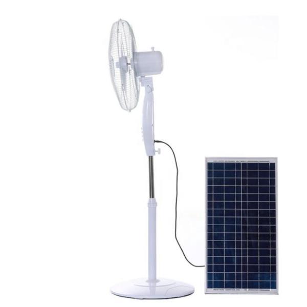 2m Cord Brushless DC12V Solar Pedestal Fan 10W Floor Stand Electric Fan