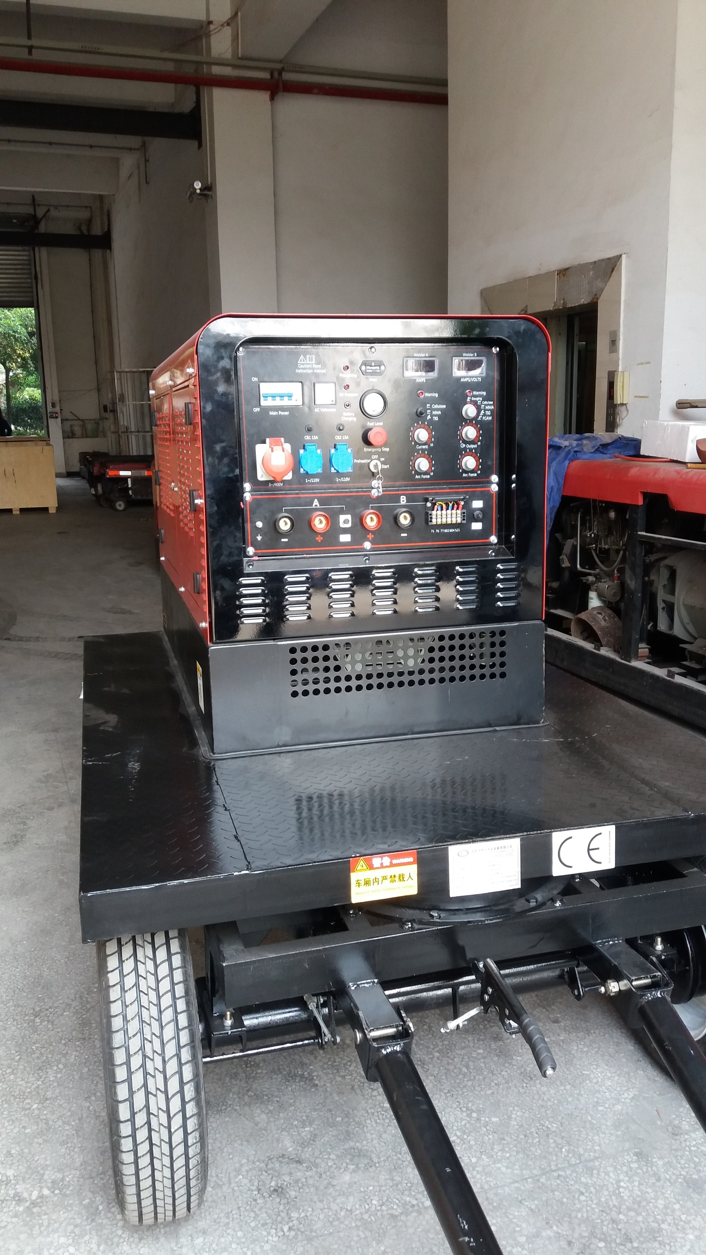 Two Wheel 500A Dual Welding Machine 1500rpm For Water Pipeline