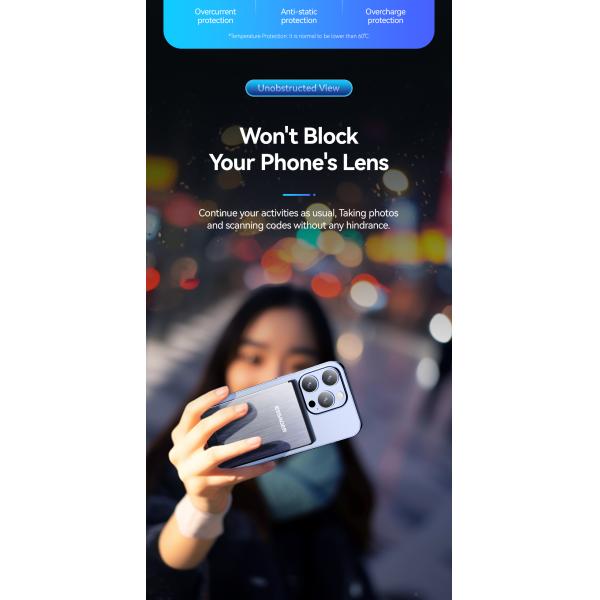 ABS PC Aluminum Alloy Fast Charging Power Bank Ultra Thin Wireless 5000mah