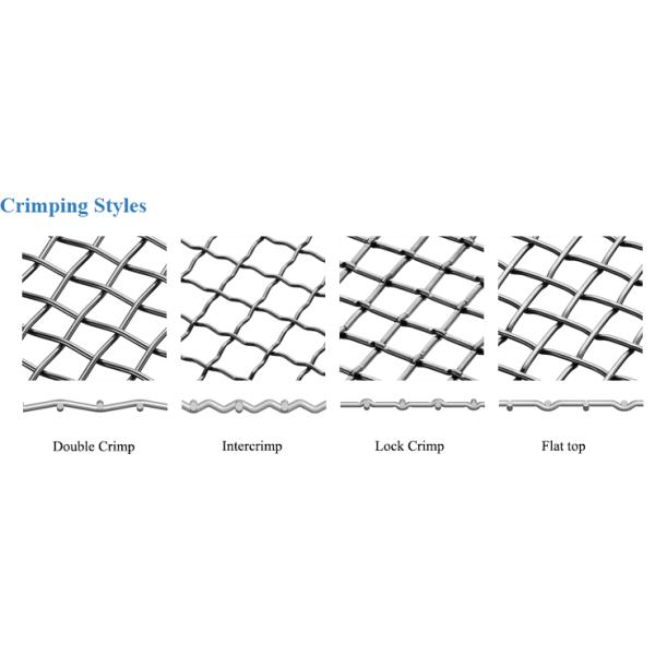 Stainless Steel 304 Lock Crimped Metal Mesh for Architectural Decoration