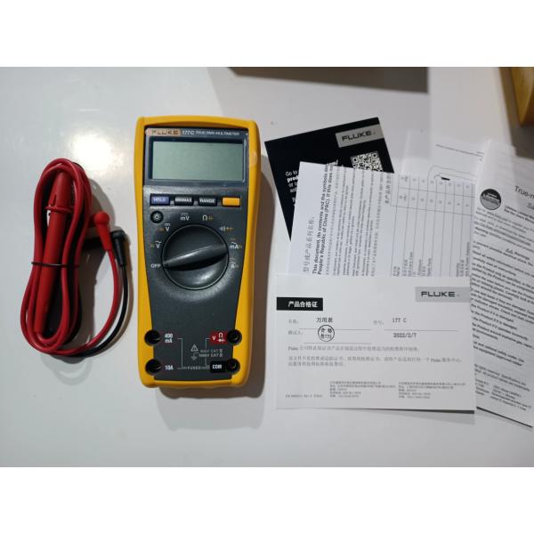 Fluke 177/177C True-RMS Digital Multimeter 1000V 10A 6000 Count Backlight CAT IV 600V CAT III 1000V