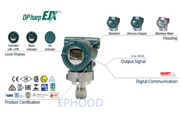 Quality EJX630A Model High Performance Diff Pressure Transmitter Digital Pressure Transmitter for sale