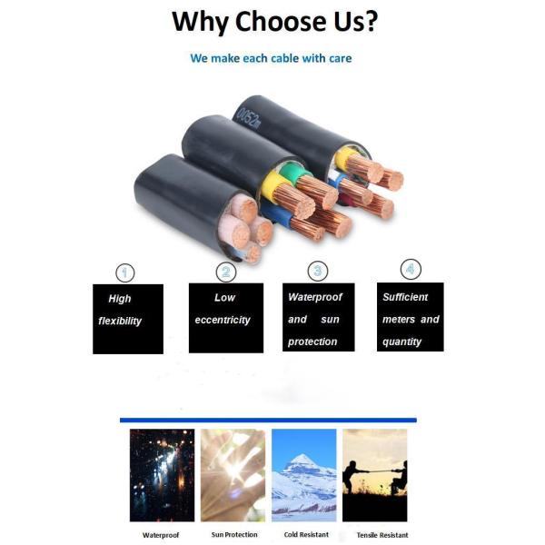 Underground Armoured Power Cable Tinned Copper XLPE Insulated Swa PVC Jacket 4 Core Armoured Power Cable Price