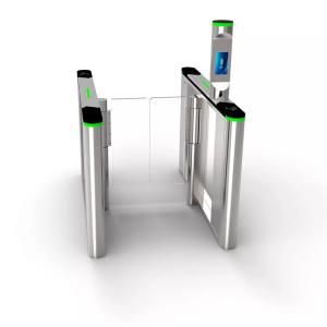 BLDC Motor Swing Gate Turnstile Face Recognition Fast Lane SS304 Speed Gate Turnstile