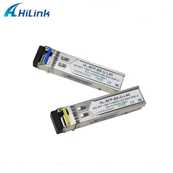 Hilink 1.25G SFP BIDI 40KM 1310/1490(1550nm) LC/SC Connector Fiber Optic Module