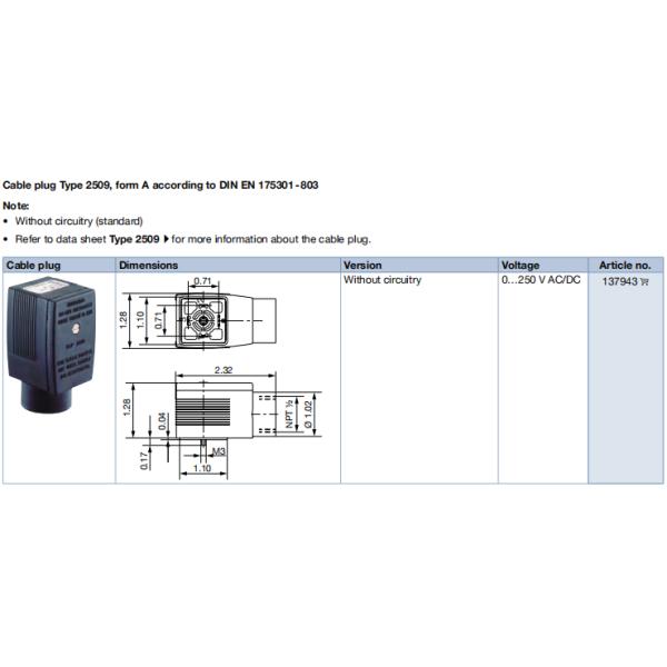 Servo-assisted 2/2-way Brass Solenoid Valve with DN 10... DN 50 Orifice and 24 V/DC Operating Voltage