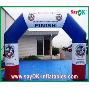 Inflatable Finish Line Arch Rental Colourful Double Gate Inflatable Entrance
