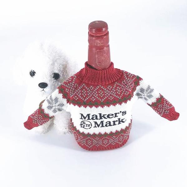 Quality Cute Christmas Sweater Handmade Wine Bottle Cover for Christmas Decorations for sale