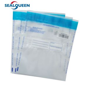 China Plastic Evident Security Sealing Cash Tamper Proof Bags Custom Design wholesale