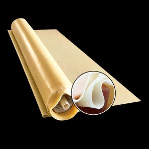 High Tensile Strength Tear Resistance Raw Beige Tan Color Latex Rubber Sheet Roll