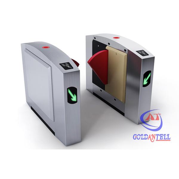 China Anti Punching Dual Channels 0.6s Biometric Flap Barrier Gate on sale