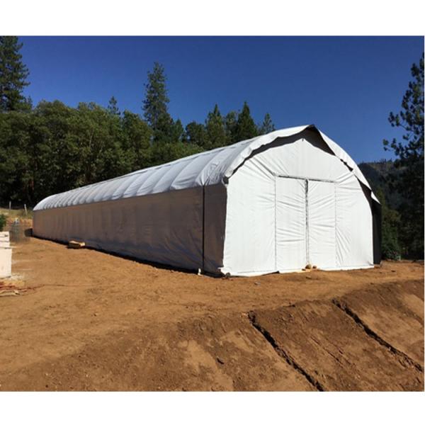 Galvanized Steel Frame PE Film Greenhouse 3.2m High Tunnel Greenhouse