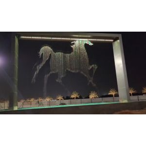 Technical Support Musical Interactive Digital Water Curtain Fountain