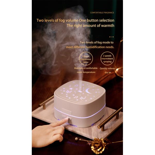 HOMEFISH Bluetooth Music LED Light Essential Oil Diffusers Aroma Diffuser Humidifier 500ML