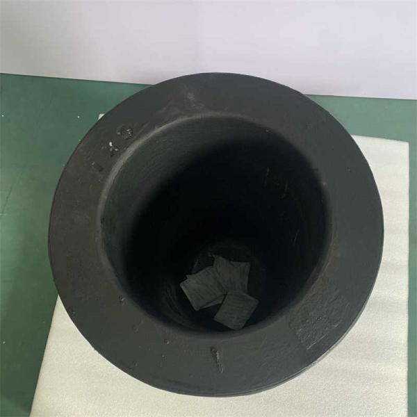 Black Straight Induction Furnace Crucible For Metal Melting Low Slag Adherence
