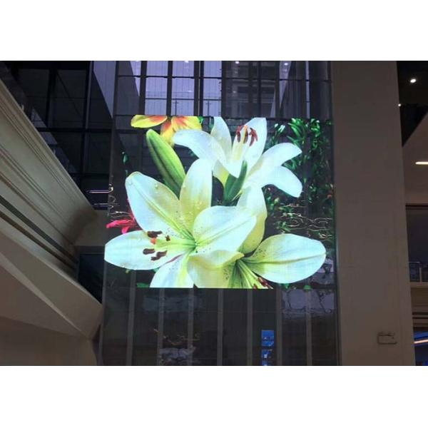 Indoor P3 Transparent LED Display Panel 3500cd Wide Viewing Angle