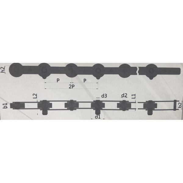 TK THYSSENKRUPP Escalator Chain Travelator Pallet Step Moving Walk Chain Pitch 135.4mm