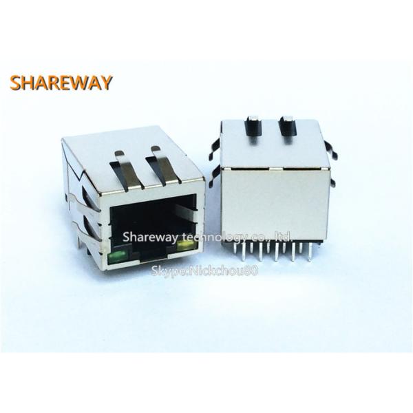 RJ45 Connector for Industrial Ethernet Applications and IoT Devices with High-Speed Data TransferWith LED high frequency at 100KHz JIV-U2100NL