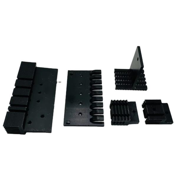 Anodized Aluminum Profile Heatsink Extrusion For Computer Graphics Card Power Supply Cooling
