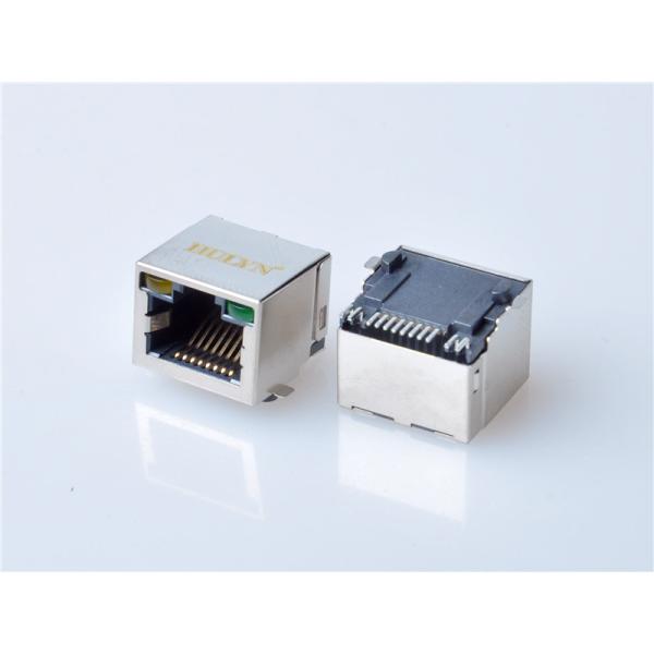 HULYN Very low profile, Shielded RJ45 Modular Jack, Through Hole Type, SMD,with LEDs,