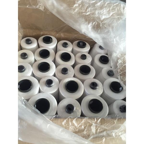 Raw White 100 Spun Polyester Sewing Thread 50 / 2 High Tenacity AAA Grade