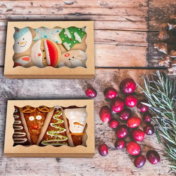 Kraft Paper Snack Packaging Box for Rectangle or Custom Shape for Food Packaging