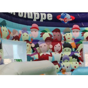 Big Football Station Kids Inflatable Playground , Big Party Inflatable Football