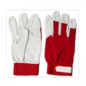 China White Piggy Mechanics Industrial Leather Work Gloves wholesale