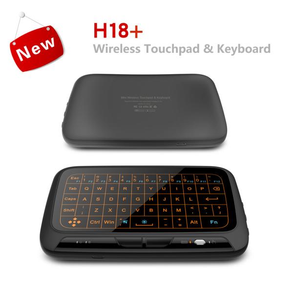 Quality H18 plus Mini Wireless Keyboard Touchpad Backlit Small Wireless Keyboard for Android TV Box Windows PC,HTPC,IPTV,PC for sale