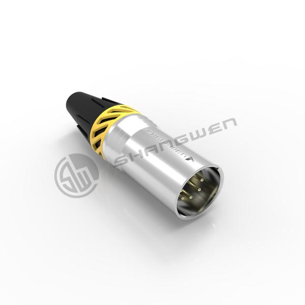 Mini XLR 5 Pin Connector Outdoor Male And Female Plug Connector Waterproof