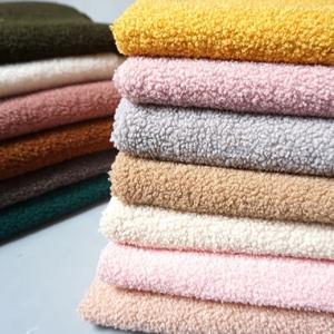 China Carpet Jacket Bags Sherpa Fleece Fabric 350gsm 150D 100% Polyester wholesale