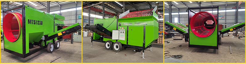 Retail Mobile Soil Trommel Screener for Gravel Trommel Portable Screening Equipment 5.4*2.1*2.7