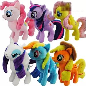 China 8 inch Cute and Lovely Cartoon Plush Toys My Little Pony  Family Collection Plush Toys wholesale
