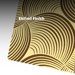 China High Quality SS 304 316 Decorative Metal Sheets Customized Design Pattern Etched Stainless Steel Sheet wholesale