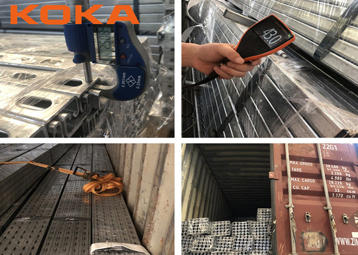 Slotted Solid Cold Formed Electrical Galvanized Unistrut Channel