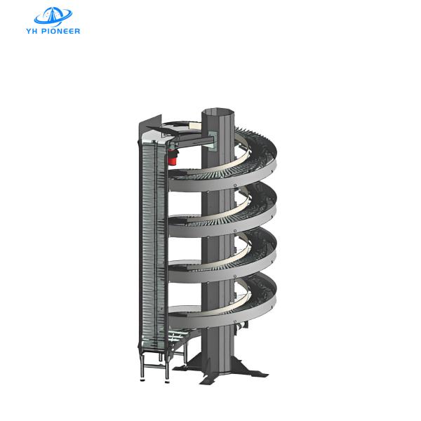 Quality Space Saving Spiral Elevator Conveyor with Compact Structure for Efficient Vertical Material Handling for sale