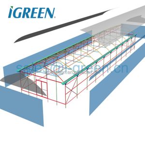 Climate Controlled Agricultural Greenhouse Hot Dipped Galvanized Steel