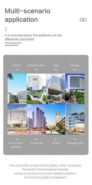 Infrared Face Recognition Temperature Measurement System Non Contact For